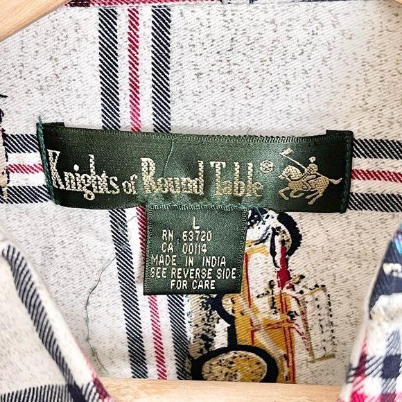 Vintage 90s Knights of Round Table Old Car Shirt Stutz Bearcat Roadster Men’s L - Picture 11 of 11